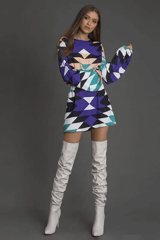VESTIDO RETRO GEO