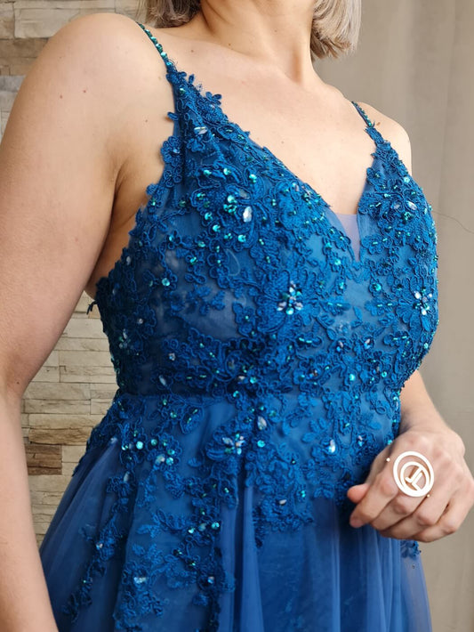 VESTIDO DE CERIMÓNIA COM TULE