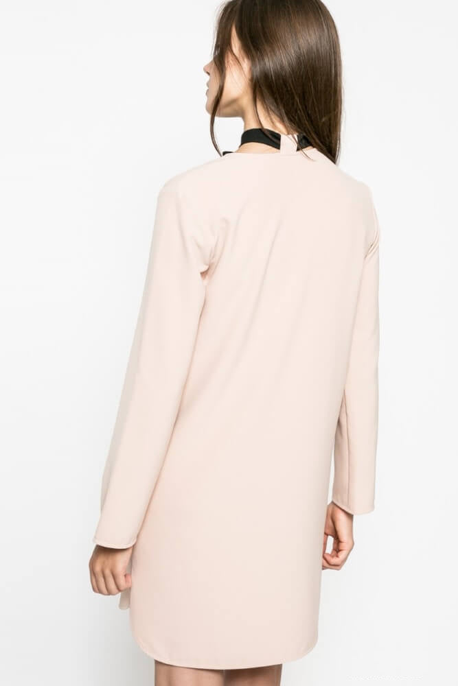VESTIDO NUDE C/ LAÇO