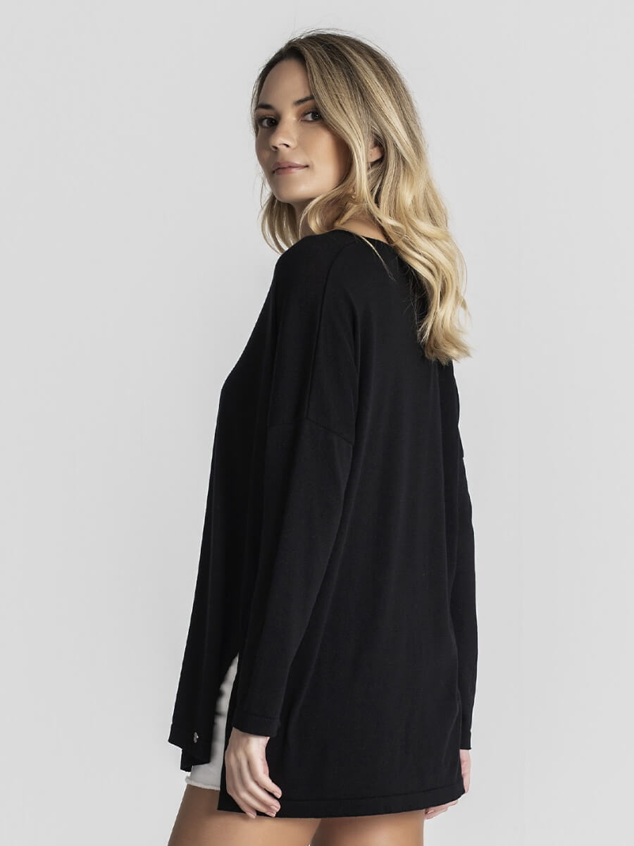 RUGA 1962 Camisola basica decote em V MAJODI.COM