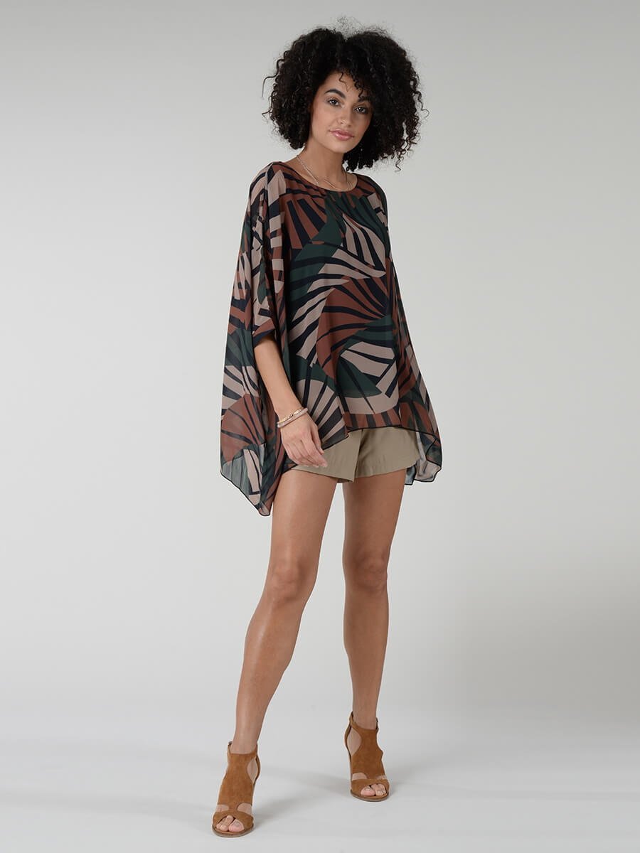 Molly Bracken Tunica estampada bamboo MAJODI.COM