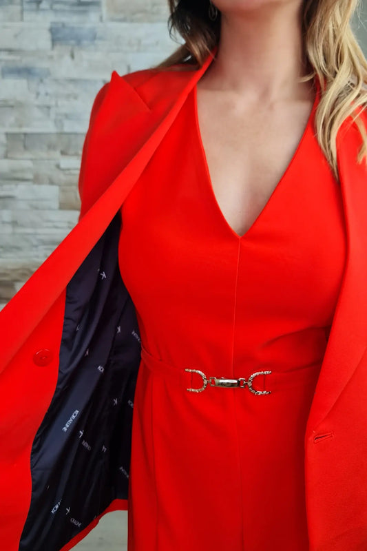 BLAZER TRESPASSADO COR DE LARANJA
