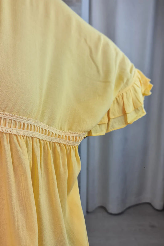 BLUSA DECOTE EM V COM FOLHOS