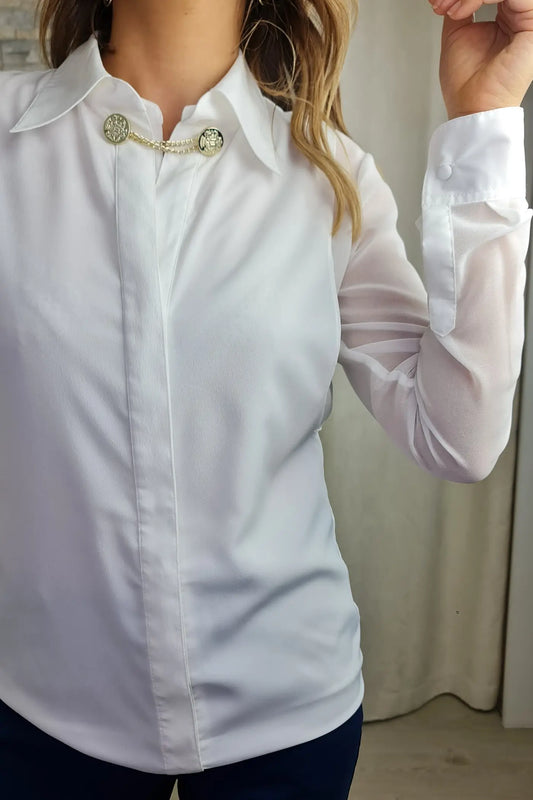 BLUSA BRANCA DUAS CAMADAS