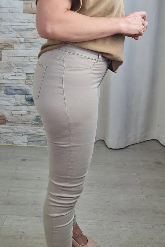 CALÇA DE GANGA BEGE