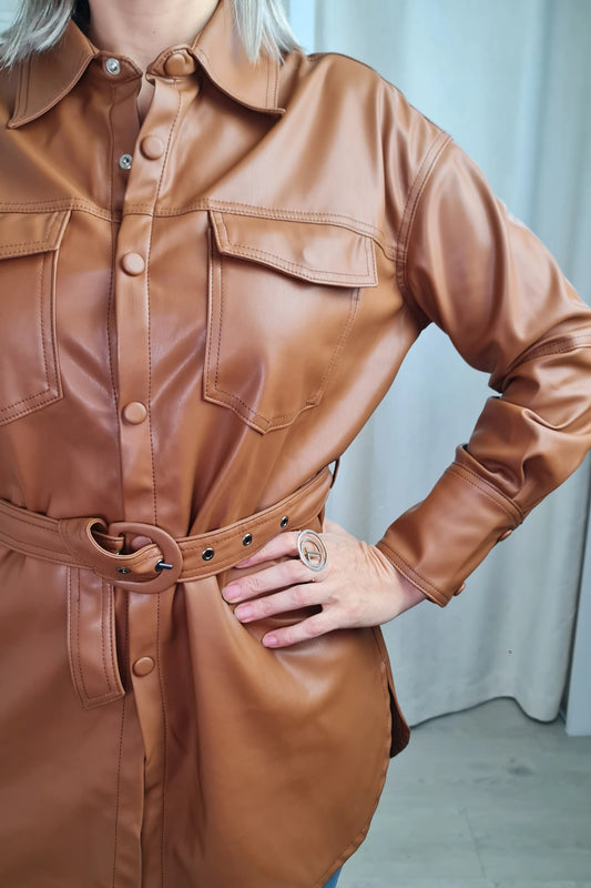 CAMISA POLIPELE CAMEL