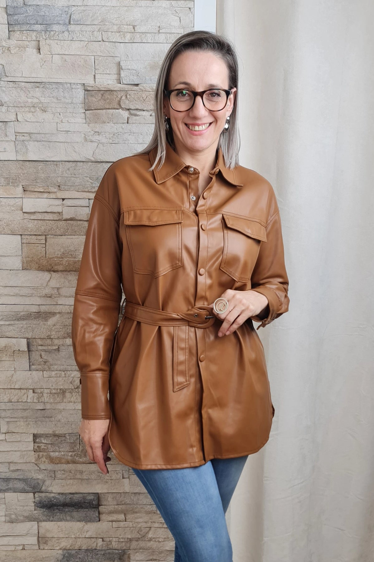 CAMISA POLIPELE CAMEL