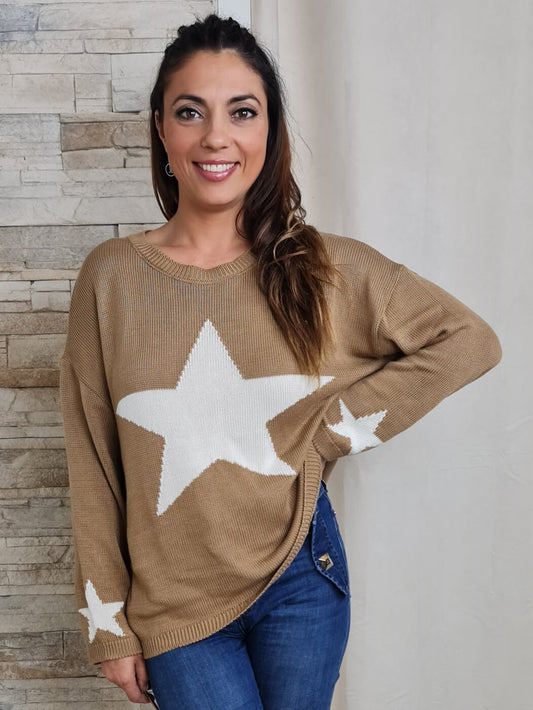 CAMISOLA ESTRELA CAMEL