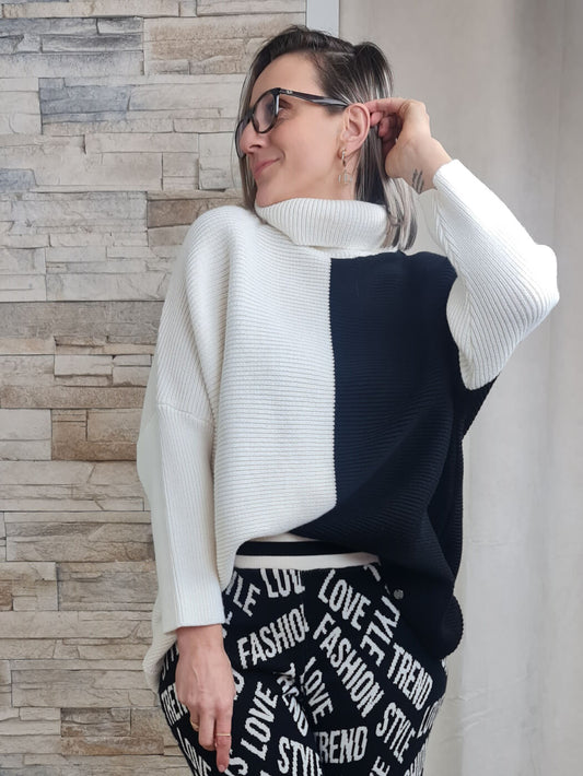 CAMISOLA PRETA E BRANCA