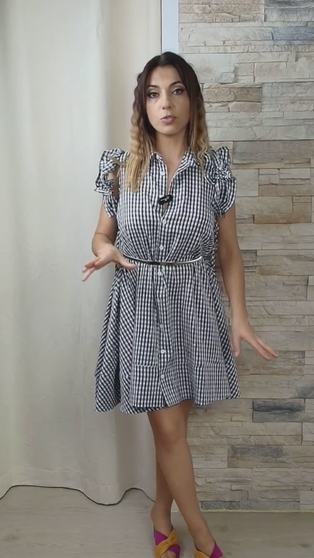 VESTIDO OVERSIZE AOS QUADRADOS