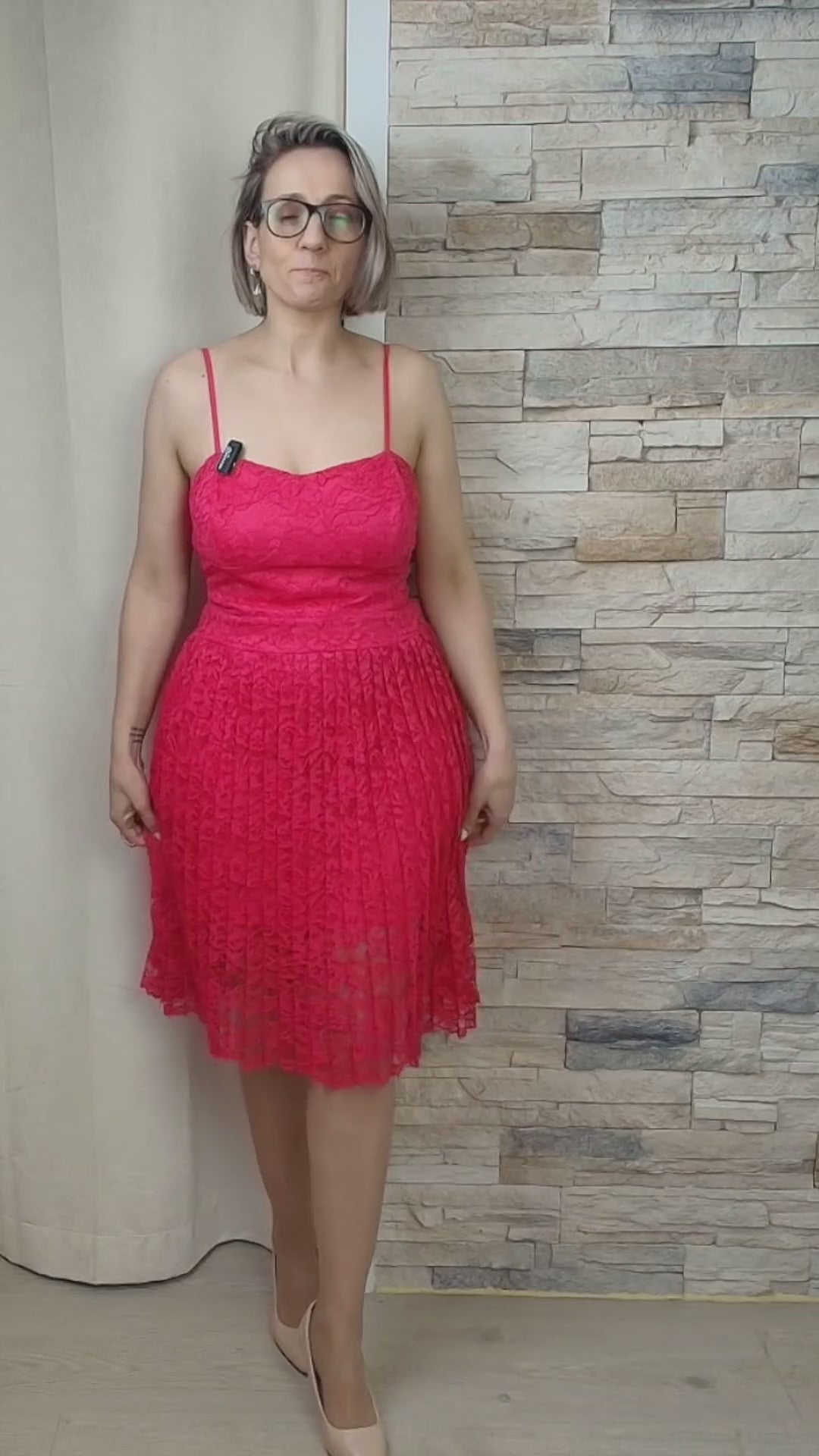 VESTIDO ARRENDADO DE ALÇA FINA