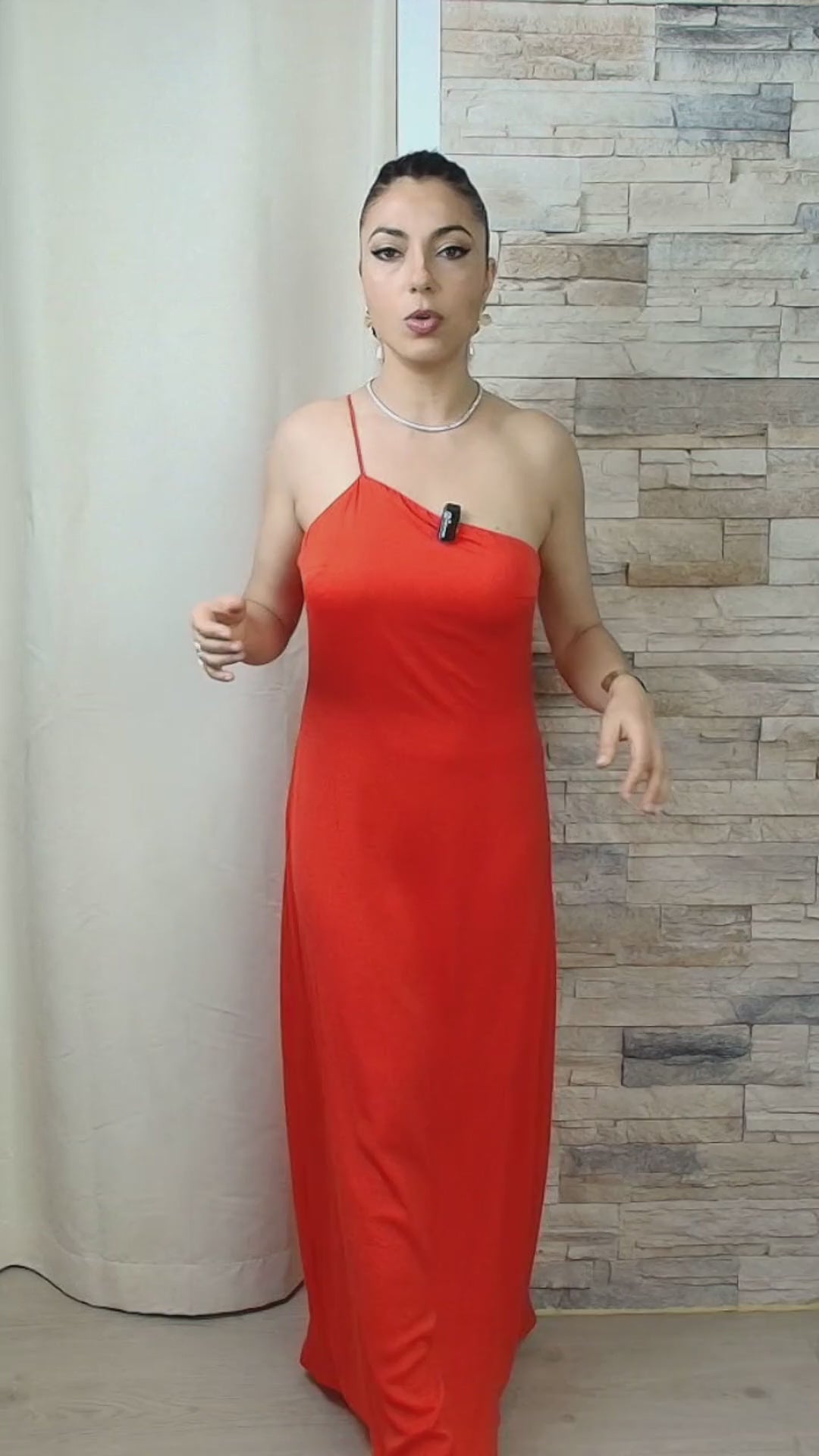 VESTIDO ALÇA FINA VERMELHO
