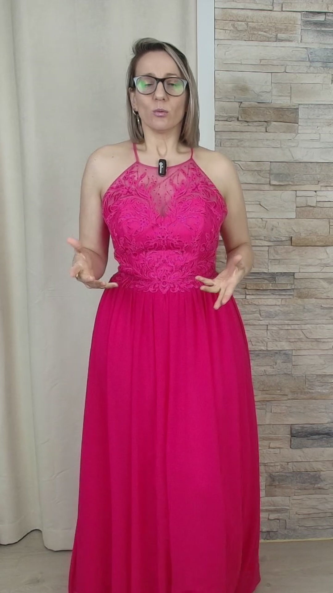 VESTIDO DE CERIMÓNIA ROSA PINK