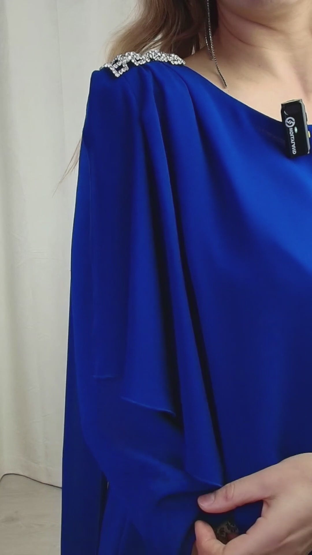 CONJUNTO BRILHANTES OMBROS AZUL