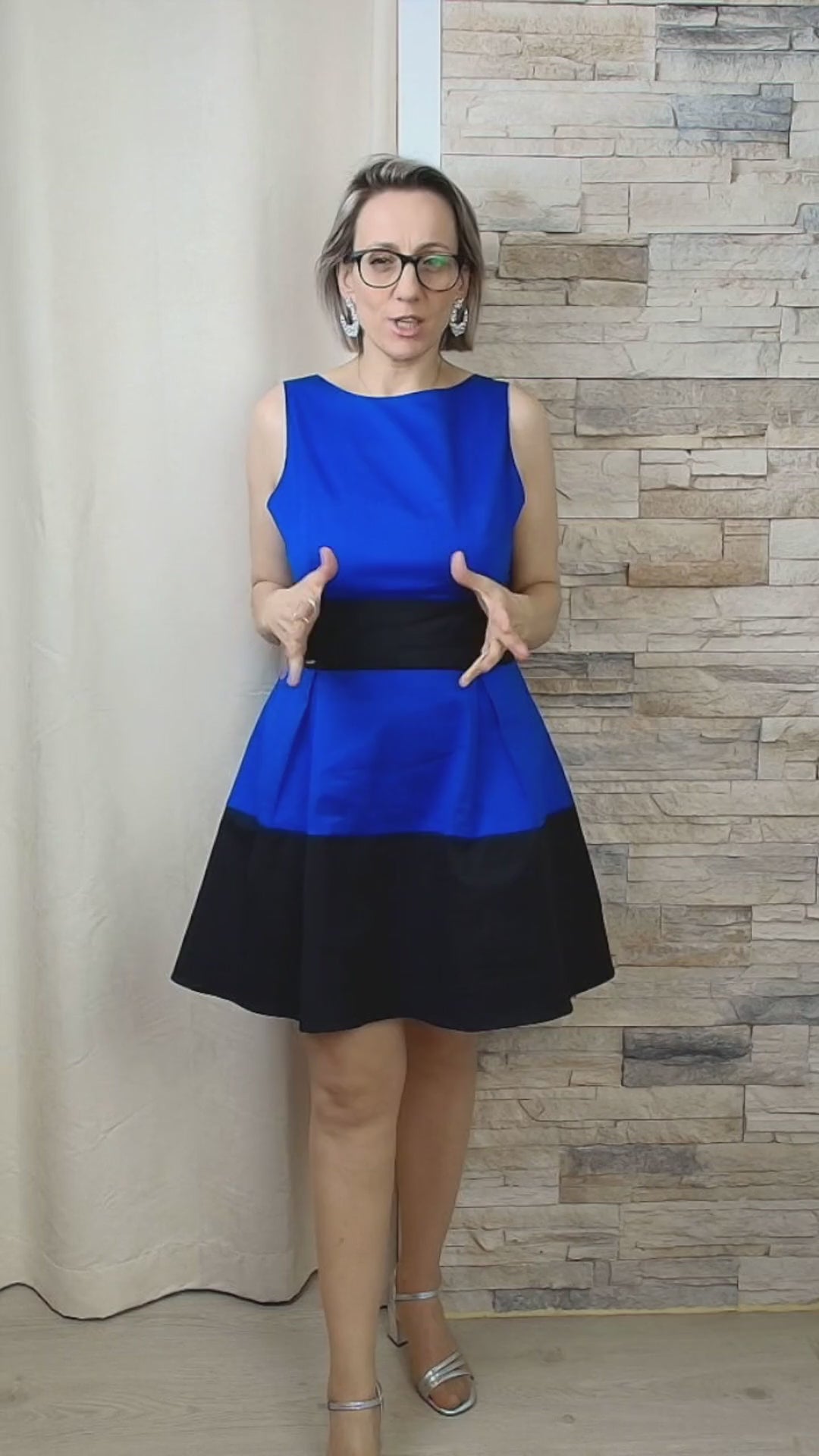 VESTIDO CURTO AZUL ROYAL