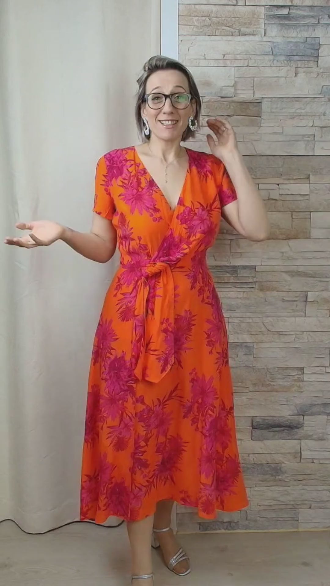 VESTIDO MIDI ESTAMPADO