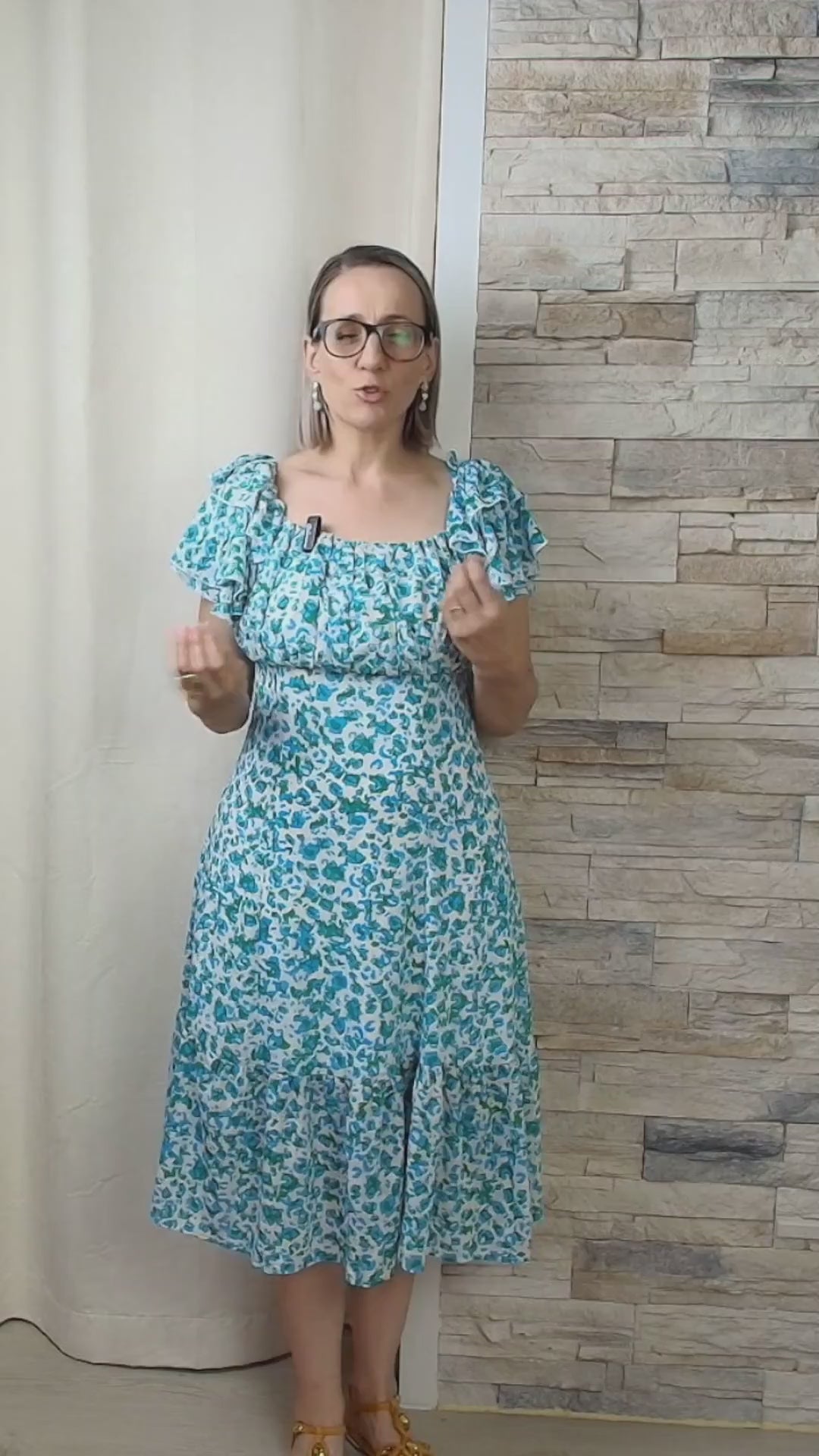 VESTIDO OMBRO A OMBRO FLORIDO