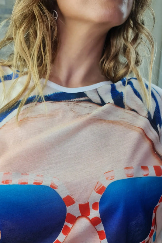 T-SHIRT ESTAMPADA "OUSADIA CHIC"