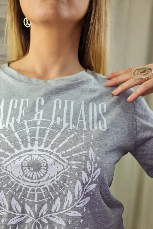 T-SHIRT CURTA CINZENTA
