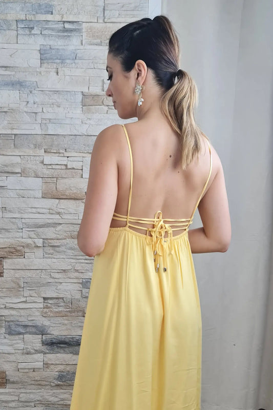 VESTIDO CAMADA AMARELO