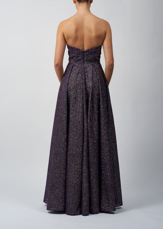 VESTIDO CERIMÓNIA COM DECOTE CAI CAI