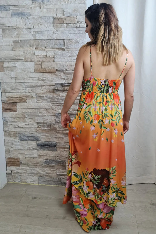 VESTIDO COMPRIDO TROPICAL