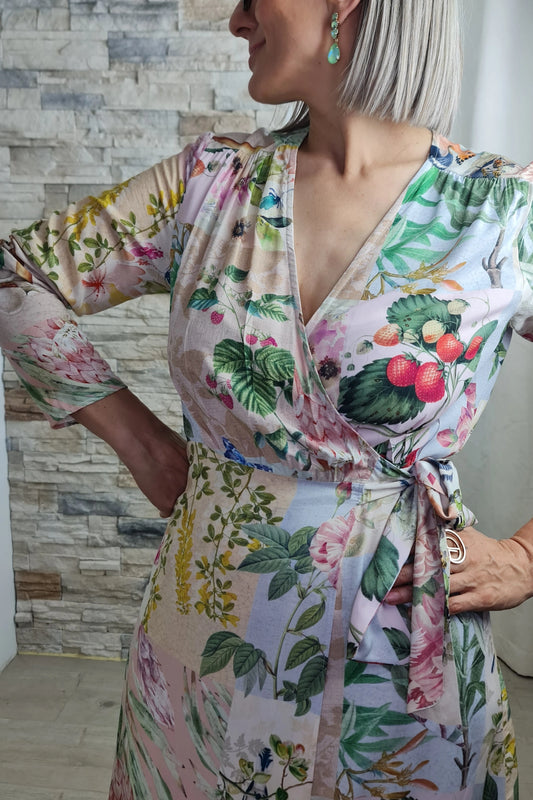 VESTIDO ESTAMPADO PAPEL DE CARTAS