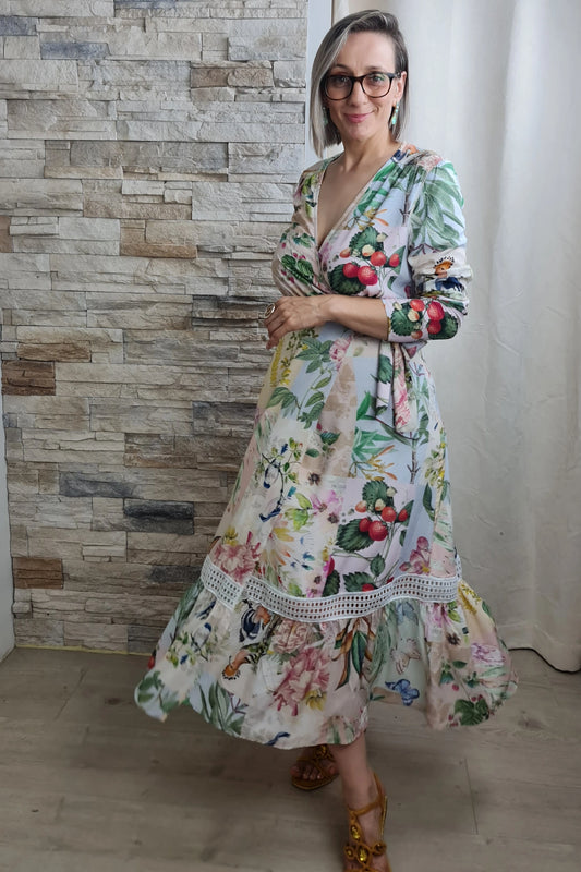 VESTIDO ESTAMPADO PAPEL DE CARTAS