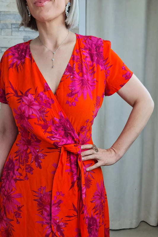 VESTIDO MIDI ESTAMPADO