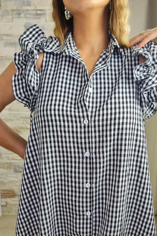 VESTIDO OVERSIZE AOS QUADRADOS